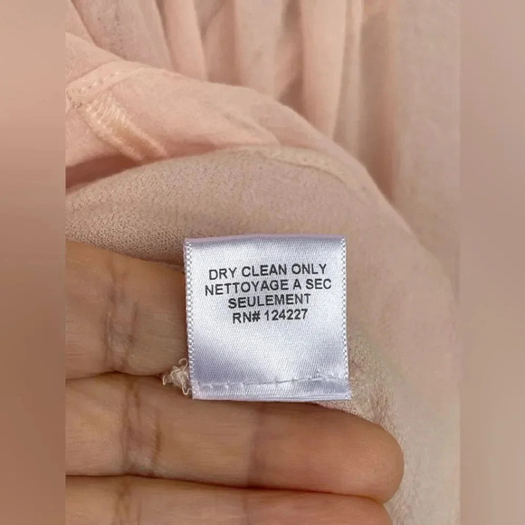 Misa los angeles blush off the shoulder chiffon mini dress medium - Picture 6 of 9